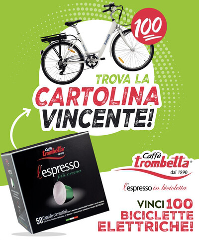Offerte di Iper e super | Caffè Trombetta, L’espresso in bicicletta! in Caffè Trombetta | 22/5/2023 - 22/6/2023