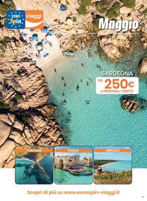 Volantino Eurospin Viaggi | Maggio | 2/5/2023 - 31/5/2023