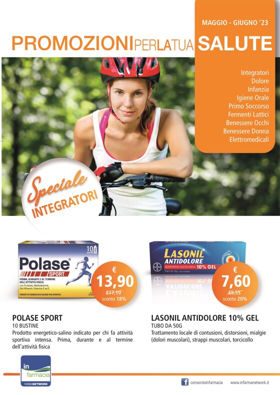 Volantino Consorzio Infarmacia | Promozione per la tua salute | 2/5/2023 - 30/6/2023