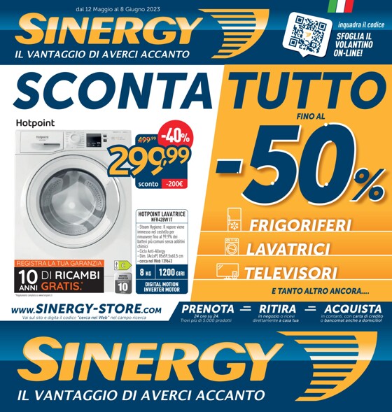 Volantino Sinergy a Roma | Sconta tutto | 12/5/2023 - 8/6/2023