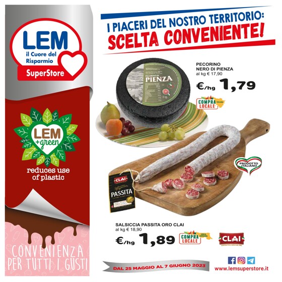 Volantino Lem SuperStore | Scelta conveniente | 25/5/2023 - 7/6/2023