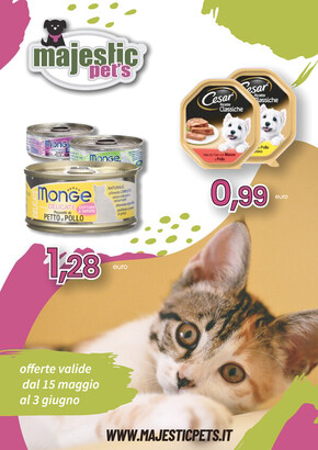 Volantino Majestic Pet's | Offerte valide dal 15 maggio al 3 giugno! | 16/5/2023 - 3/6/2023