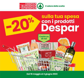 Volantino Interspar a Bologna | -20% sulla tua spesa con i prodotti Despar | 18/5/2023 - 4/6/2023