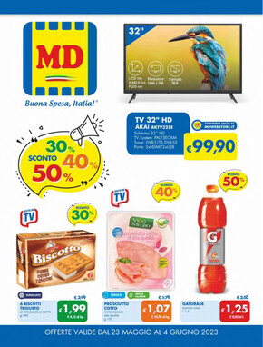 Offerte di Discount a Bologna | Sconto 30% 40% 50% in MD | 23/5/2023 - 4/6/2023