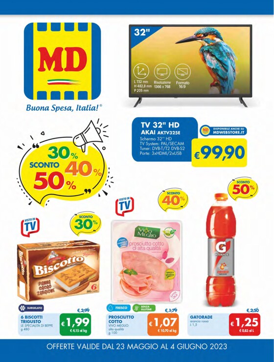 Volantino MD a Milano | Sconto 30% 40% 50% | 23/5/2023 - 4/6/2023
