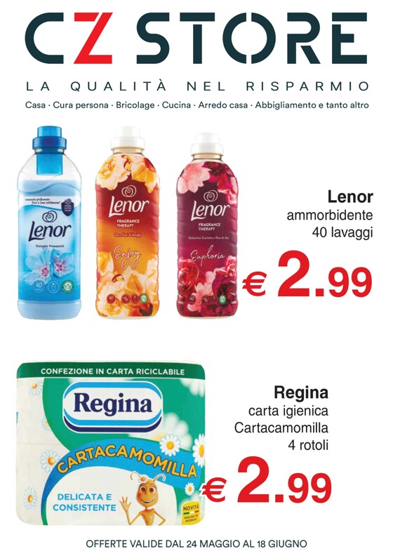 Volantino CZ Store a Parma | CZ Store - La qualità nel risparmio | 24/5/2023 - 18/6/2023
