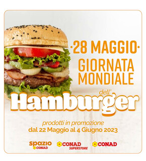 Offerte di Iper e super a Taranto | Giornata mondiale del hamburger in Conad | 22/5/2023 - 4/6/2023