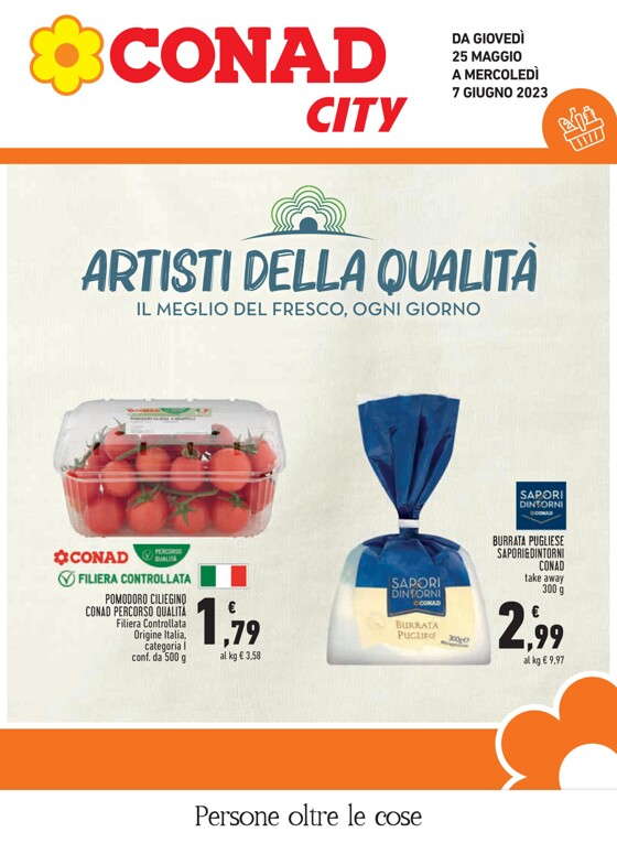 Volantino Conad City a Genova | Artisti della qualita | 25/5/2023 - 7/6/2023
