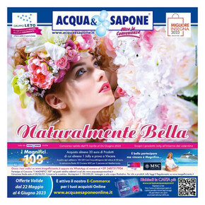 Volantino Acqua & Sapone | Naturalmente Bella | 22/5/2023 - 4/6/2023