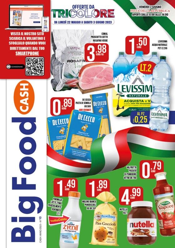 Volantino Big Food | Offete dal tricolore! | 22/5/2023 - 3/6/2023