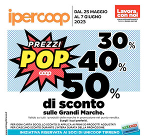 Volantino Ipercoop a Grosseto | Prezzi pop | 25/5/2023 - 7/6/2023