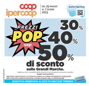 Volantino Ipercoop a Roma | Prezzi pop | 25/5/2023 - 7/6/2023