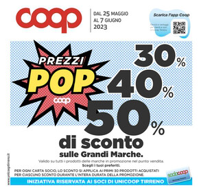 Offerte di Iper e super a Guidonia Montecelio | Prezzi pop in Coop | 25/5/2023 - 7/6/2023