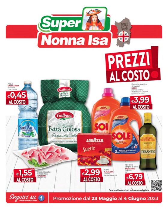 Volantino Nonna Isa a Sassari | Prezzi al costo! | 23/5/2023 - 4/6/2023