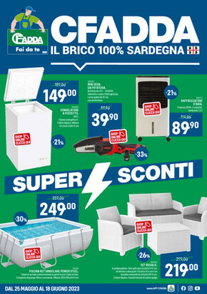 Offerte di Bricolage a Cagliari | Super Sconti in CFadda | 25/5/2023 - 18/6/2023