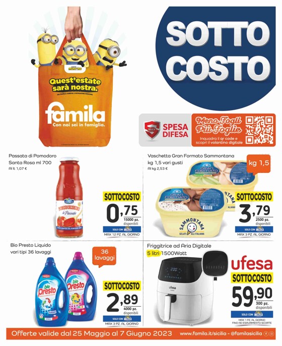 Volantino Famila Superstore a Palermo | Sotto Costo | 25/5/2023 - 7/6/2023