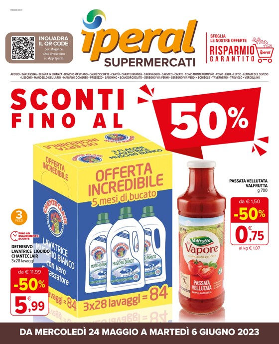 Volantino Iperal a Lissone | Sconti fino al 50% | 24/5/2023 - 6/6/2023