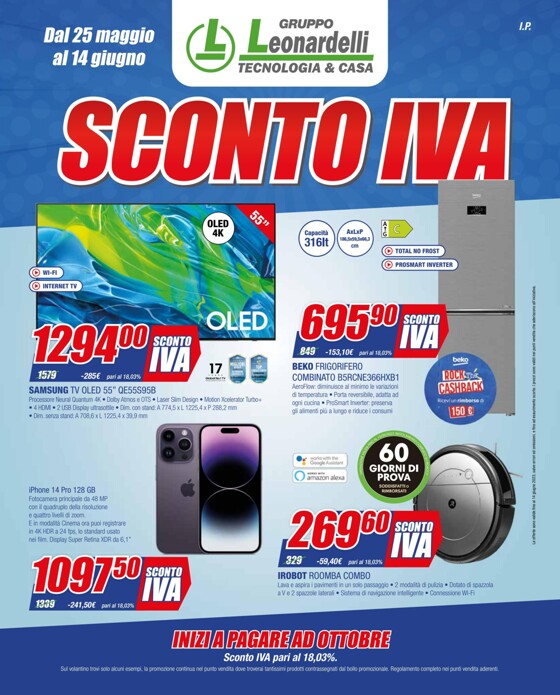 Volantino Leonardelli | Sconto iva! | 25/5/2023 - 14/6/2023