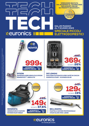 Volantino Euronics | Speciale piccoli elettrodomestici | 25/5/2023 - 7/6/2023