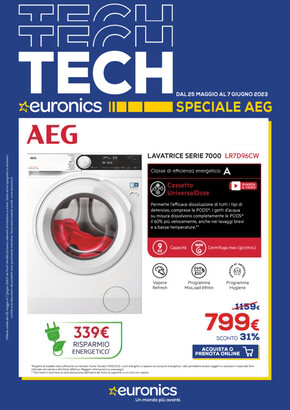 Offerte di Elettronica a Paderno Dugnano | Speciale AEG in Euronics | 25/5/2023 - 7/6/2023