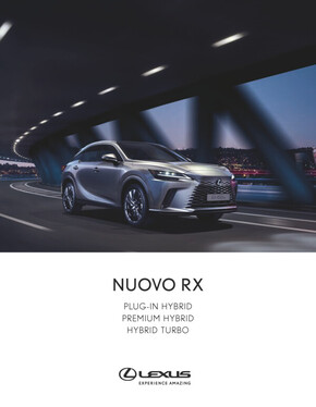 Volantino Lexus | Nuovo rx | 25/5/2023 - 31/12/2023