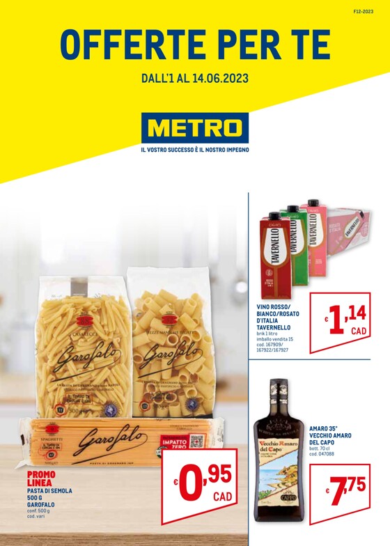 Volantino Metro a Genova | Offerte per te | 1/6/2023 - 14/6/2023