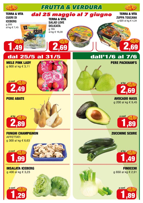 Volantino Supermercati Costa Poco | Offerte valide dal 25/5 al 7/6! | 26/5/2023 - 7/6/2023