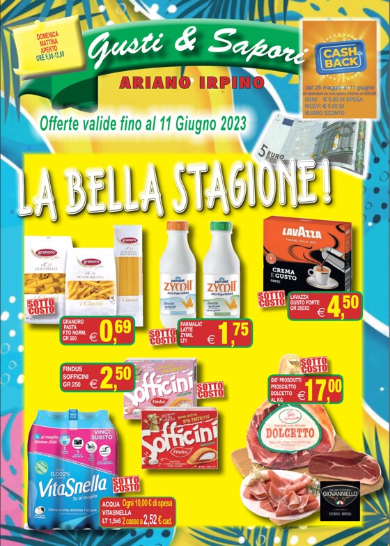 Volantino Gusti e Sapori Supermercato | Offerte valide fino al 11 giugno 2023! | 26/5/2023 - 11/6/2023