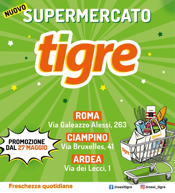 Volantino Tigre | Nuovo Supermercato Tigre! | 27/5/2023 - 7/6/2023