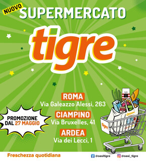 Volantino Tigre | Nuovo Supermercato Tigre! | 27/5/2023 - 7/6/2023
