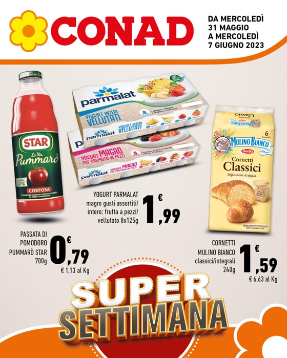 Volantino Margherita Conad a Palermo | Super settimana | 31/5/2023 - 7/6/2023