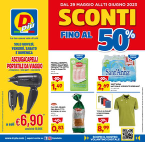 Offerte di Discount a Bergamo | Sconti fino al 50% in Dpiu | 29/5/2023 - 11/6/2023