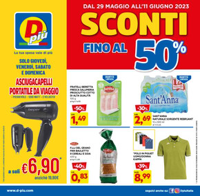 Offerte di Discount a Roma | Sconti fino al 50% in Dpiu | 29/5/2023 - 11/6/2023