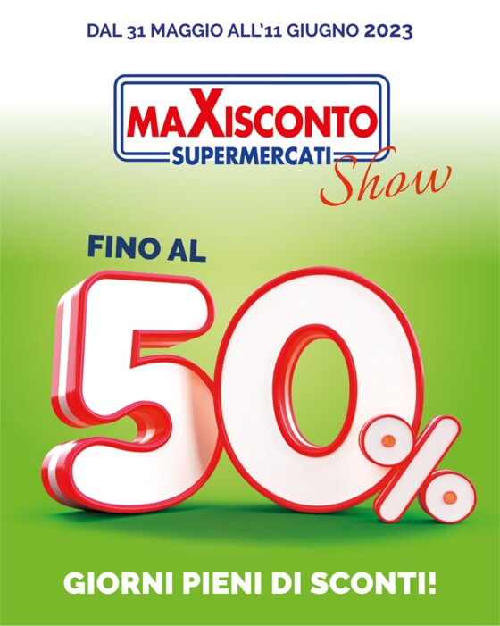 Volantino Maxisconto Supermercati a Carcare | Fino al 50% | 31/5/2023 - 11/6/2023