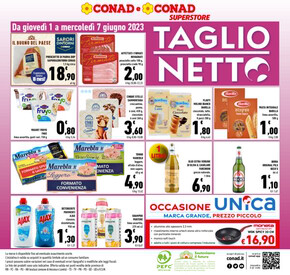 Offerte di Iper e super a Padova | Taglio netto in Conad | 1/6/2023 - 7/6/2023