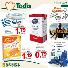 Offerte di Discount | Prima colazione in Todis | 1/6/2023 - 11/6/2023