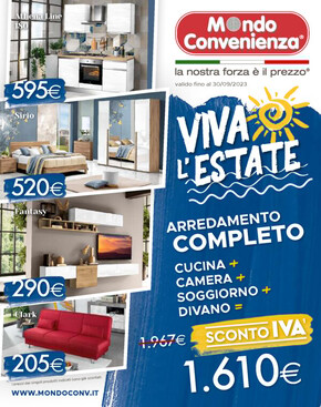 Offerte di Arredamento a Catania | Viva l'estate! in Mondo Convenienza | 11/7/2023 - 30/9/2023