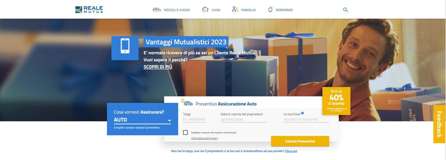 Volantino Reale Mutua | Vantaggi Mutualistici 2023 | 12/7/2023 - 31/12/2023