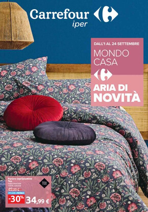 Volantino Carrefour Ipermercati a Novara | Rinnova la tua casa | 1/9/2023 - 24/9/2023