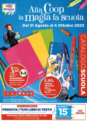 Volantino Ipercoop a La Spezia | Alla Coop la magia fa scuola | 31/8/2023 - 4/10/2023