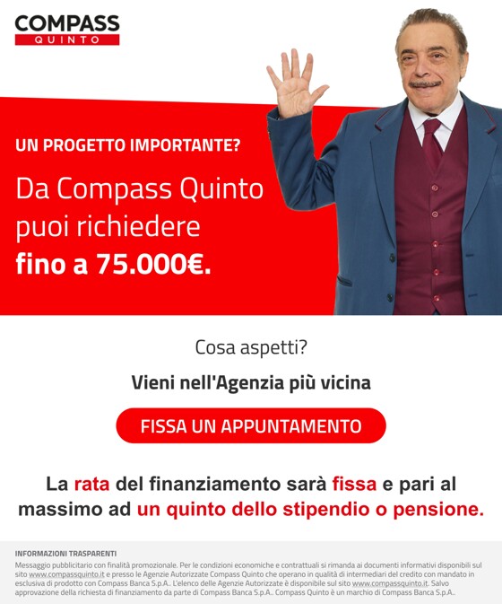 Volantino Compass a Napoli | Compass Cessione del Quinto | 4/9/2023 - 2/10/2023