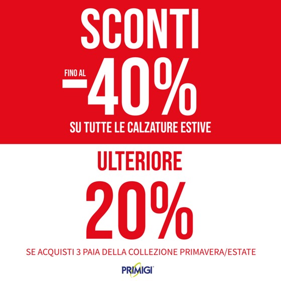 Volantino Primigi a Altamura | Sconti fino al 40% | 4/9/2023 - 30/9/2023