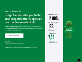Offerte di Banche e Assicurazioni a Ancona | Prestito personale  in Findomestic | 4/9/2023 - 1/10/2023