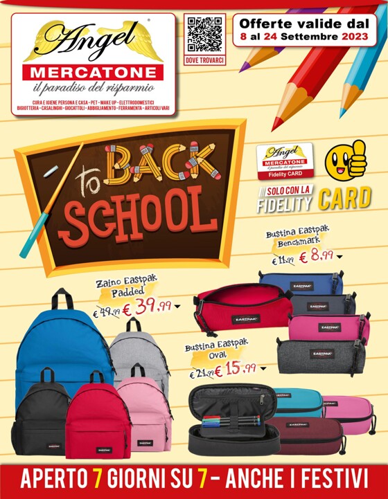 Volantino Angel Mercatone | Back to school | 8/9/2023 - 24/9/2023
