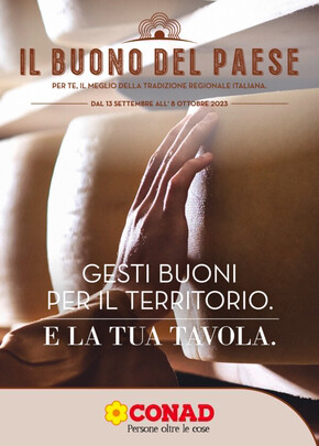 Volantino Conad Superstore | il buono del paese  | 13/9/2023 - 8/10/2023