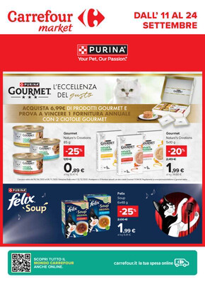 Volantino Carrefour Market | Speciale Purina | 11/9/2023 - 24/9/2023