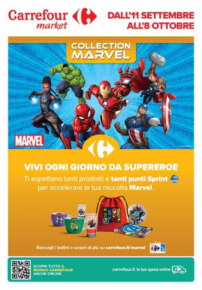 Volantino Carrefour Market | Collection marvel | 11/9/2023 - 8/10/2023