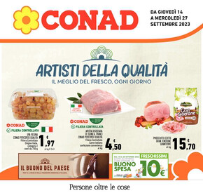 Offerte di Iper e super a Siena | Artisti della qualità in Conad | 14/9/2023 - 27/9/2023