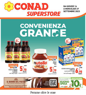 Offerte di Iper e super a La Spezia | Convenienza grande  in Conad Superstore | 14/9/2023 - 27/9/2023