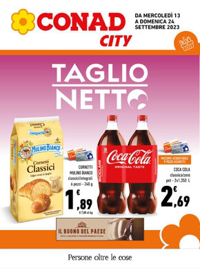 Volantino Conad City | Taglio netto  | 13/9/2023 - 24/9/2023